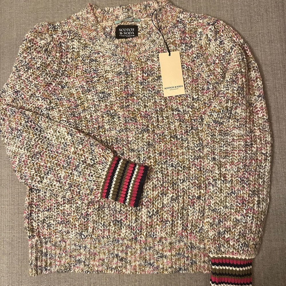 Scotch & Soda Wildflower multicolored sweater BNWT size XL
